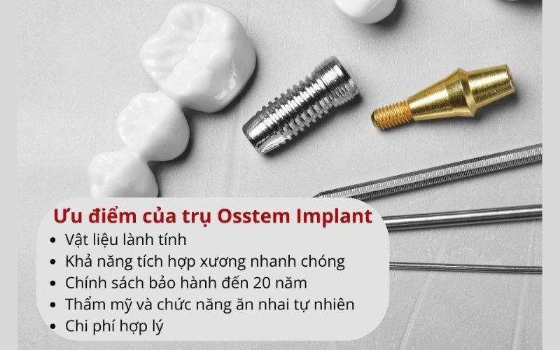 Ưu điểm của Implant Osstem Hàn Quốc trong Phục Hình Răng Thẩm Mỹ